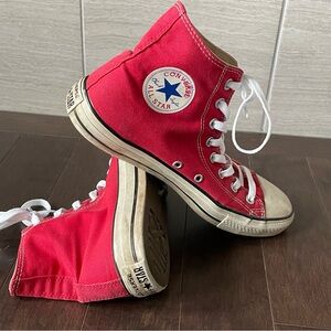 Converse All Star Chuck Taylor High Top Red Men 8 Women 10